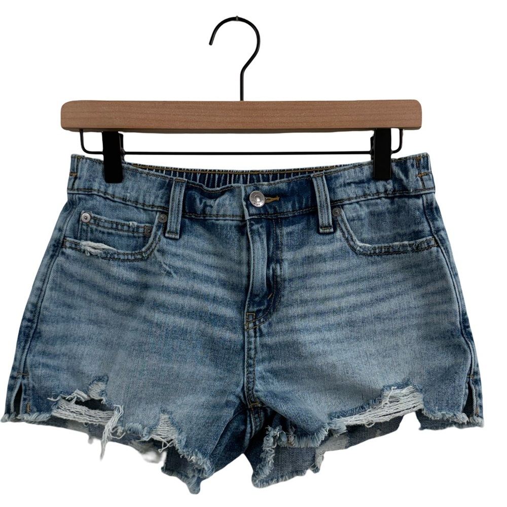 Aerie Light Blue Ripped Jean Shorts
